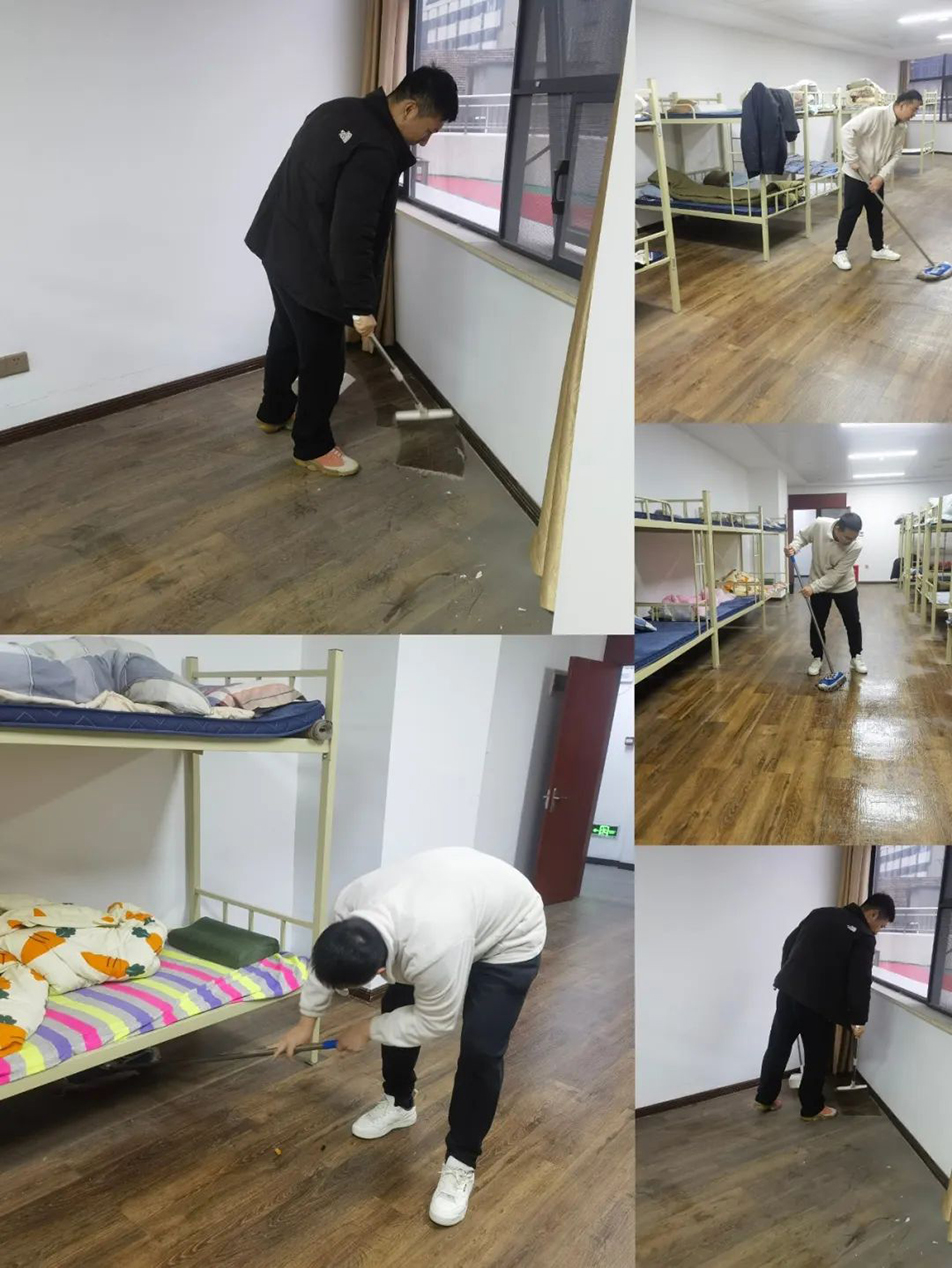 機(jī)關(guān)團(tuán)支部組織志愿者開(kāi)展“扮靚新宿舍，溫情暖人心”集中清掃活動(dòng)