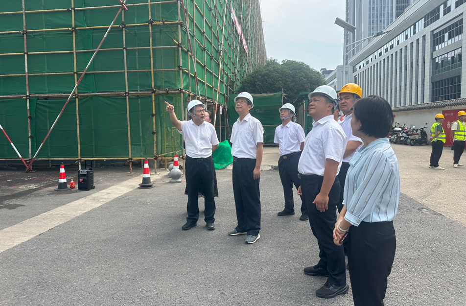 南昌市人大常委會副主任、黨組成員王強一行到新建區(qū)老舊小區(qū)改造項目檢查調研